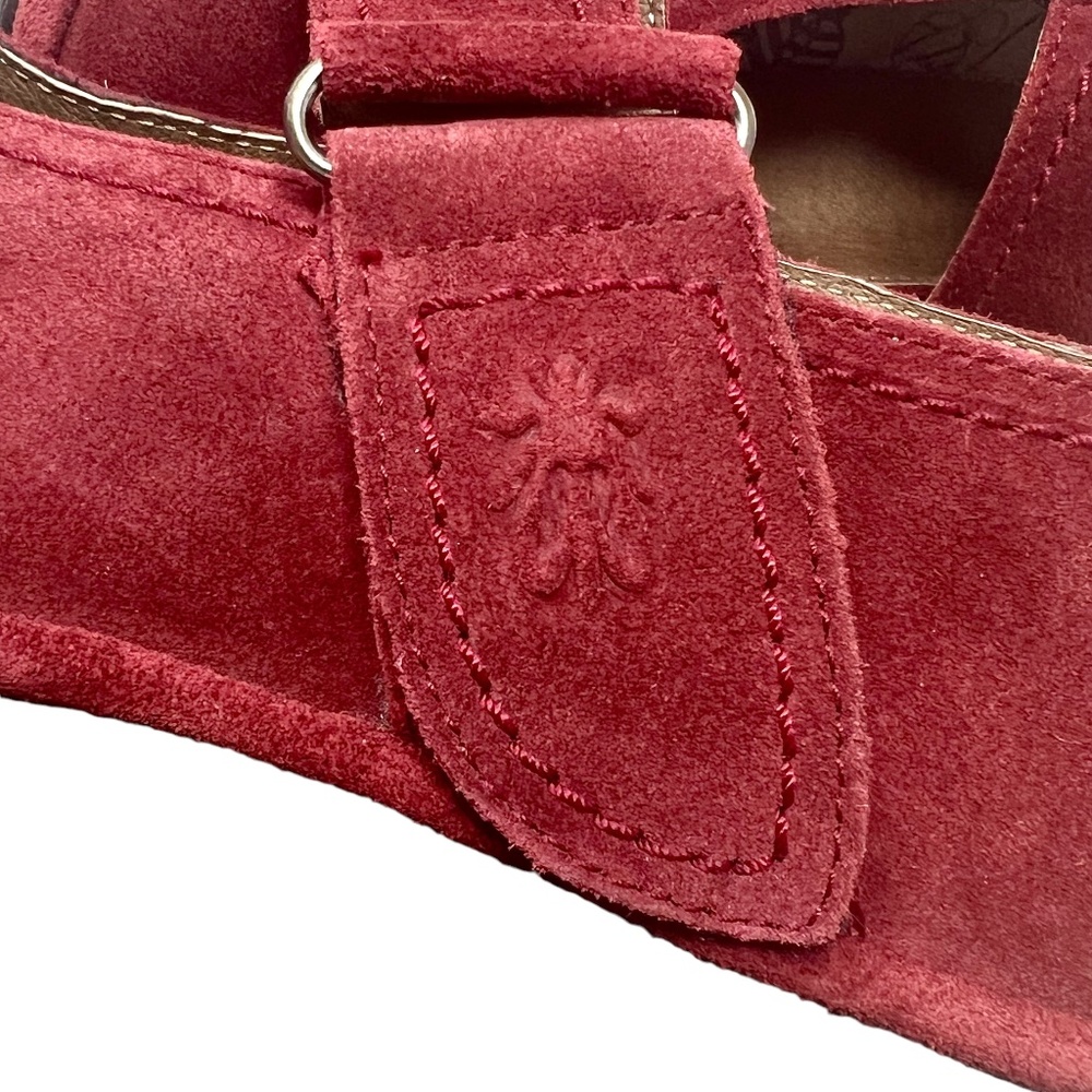 Fly London Women's Robi Mary Jane rust Suede Wedges size 39/8-8.5 NWT 🪰 - Picture 10 of 16